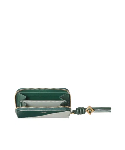 Fendi Ff Diamonds Zip Around Mini In Multi