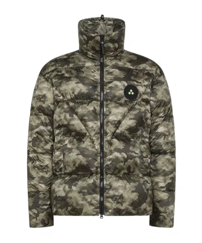 Peuterey Dark Green Puffer Jacket In Green