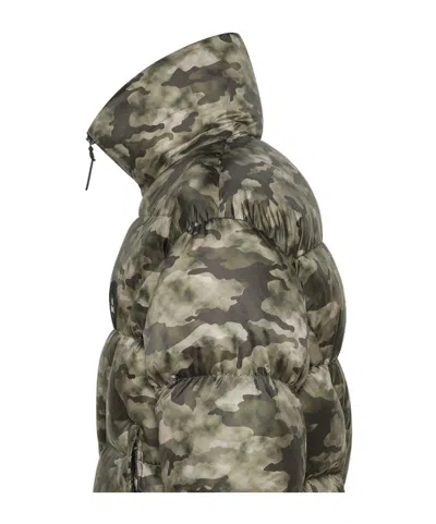 Peuterey Dark Green Puffer Jacket In Green