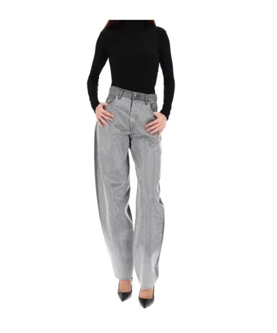 Haikure "bibi Denim" Pants In Gray