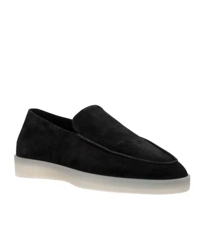 Fear Of God Suede Loafers With Rubber Sole And Round Toe In Black