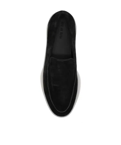 Fear Of God Suede Loafers With Rubber Sole And Round Toe In Black