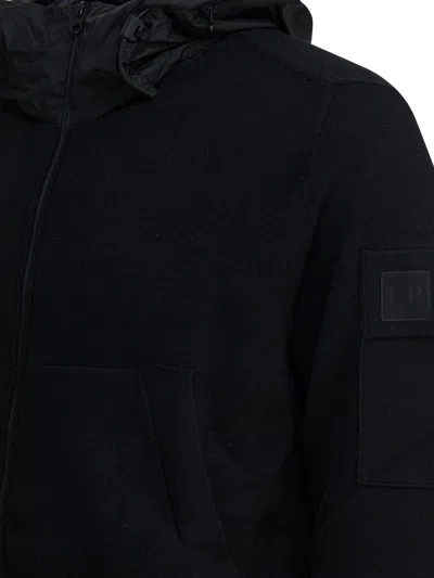 C.p. Company Metropolis Series Hooded-zipped Jacket In Black