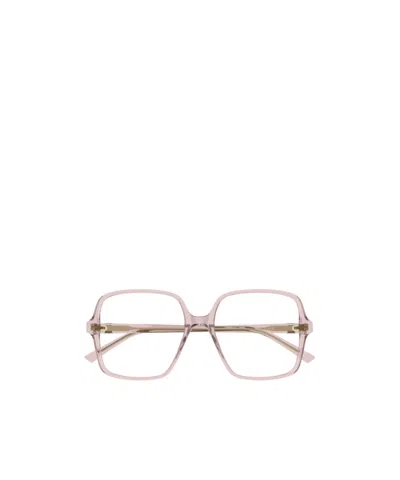 Gucci Square-frame Glasses In Pink