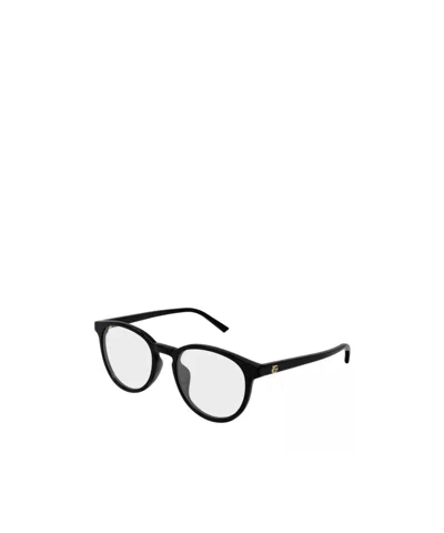 Gucci Black-black-transparent Recycled Acetate Glasses In Black