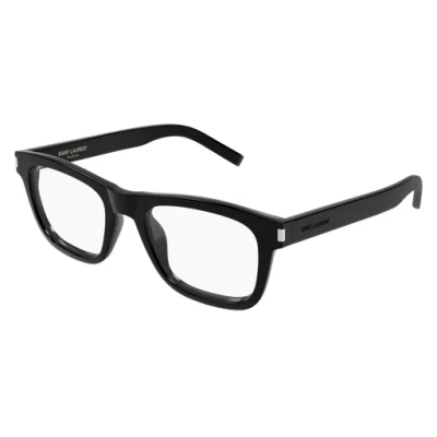 Saint Laurent Rectangle-frame Glasses In Black