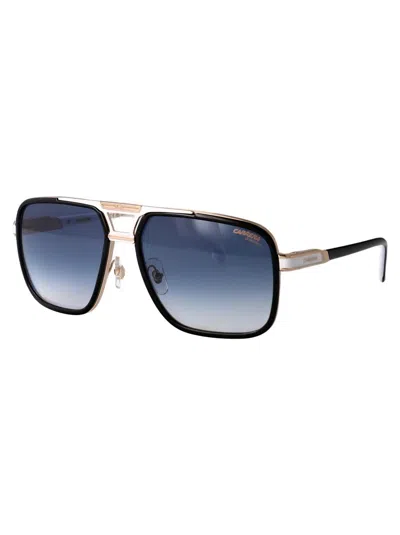 Carrera Black White Metal Sunglasses In Blue