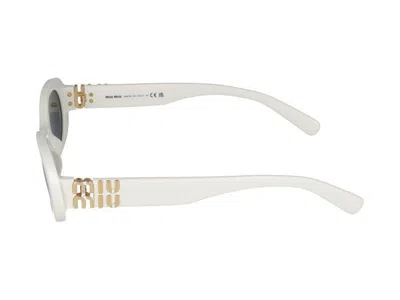 Miu Miu 0mu 06zs Sunglasses In 1425s0 White Ivory