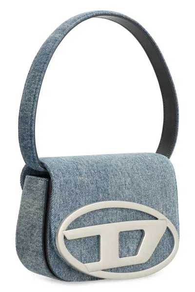 Diesel 1dr Leather Shoulder Bag In Blue