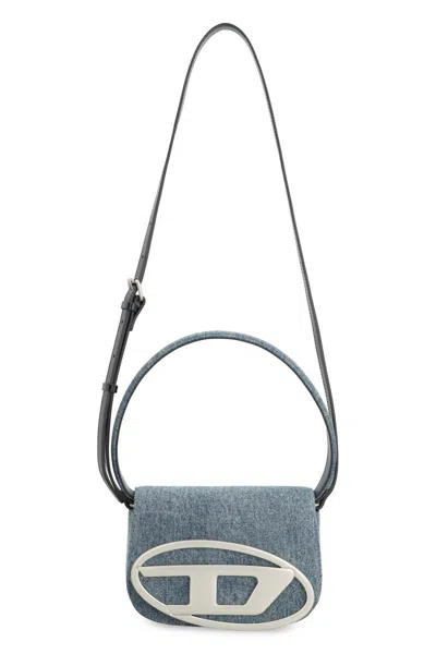 Diesel 1dr Leather Shoulder Bag In Blue