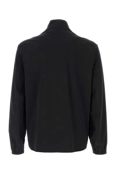 Moncler Black Stretch Nylon Frene Windbreaker In Black
