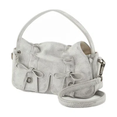 Acne Studios Balmain Balmain Grey High-neck Wool Sweater With Gold Buttons In Gray