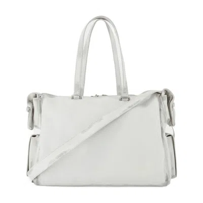 Acne Studios Multiple-pockets Shoulder Bag In Weiss