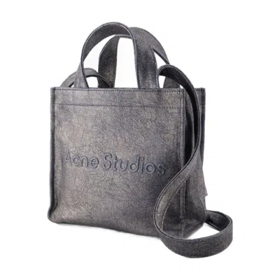 Acne Studios Mini Lunar Shopper Bag In Gray