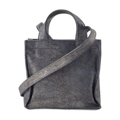 Acne Studios Mini Lunar Shopper Bag In Gray