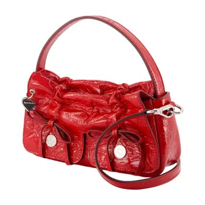 Acne Studios Blugirl Mix Viscose Lmelange Knit Skirt In Red