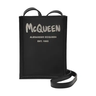 Alexander Mcqueen Mini Crossbody Bag In Black