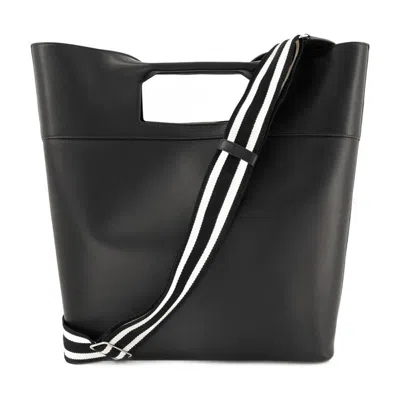 Alexander Mcqueen The Square Bow Ns Handbag In Black