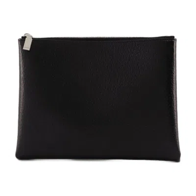 Alexander Mcqueen Cross Bar Clutch In Black