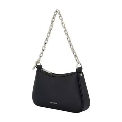 Alexander Mcqueen Alexander Mc Queen Black Top Zip Bag With Dust Bag In Black