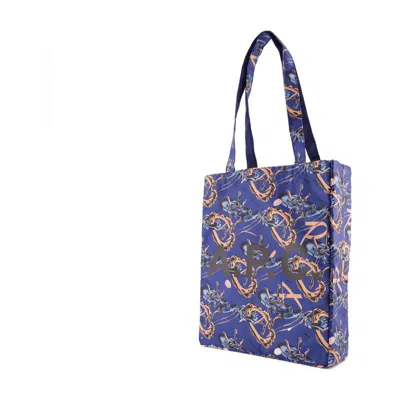 Apc A.p.c. Lou Reversible Shopper Bag In Blue