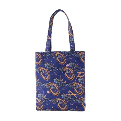Apc A.p.c. Lou Reversible Shopper Bag In Blue