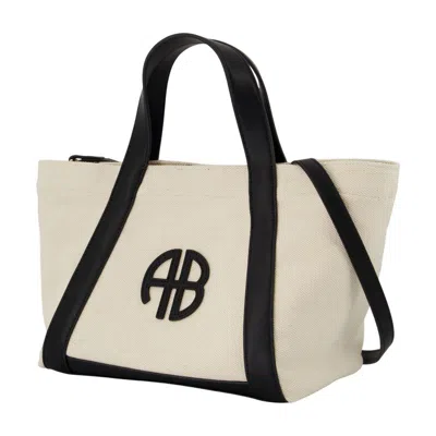 Anine Bing Small Cara Shopper Bag In Neutral