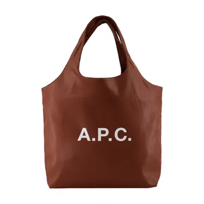 Apc Schultertasche A.p.c. Damen Farbe Beige In Brown