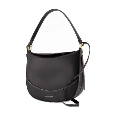 Vanessa Bruno Large Top Handle Curved Shoulder Bag In Black