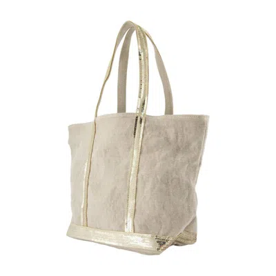 Vanessa Bruno Sequin-trimmed Tote Bag In Neutral