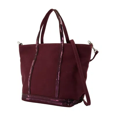 Vanessa Bruno Medium Sequin-trimmed Tote Bag In Purple