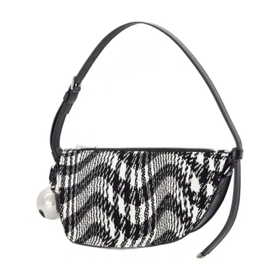 Burberry Shield Sling Small Wallet On Chain In Brown