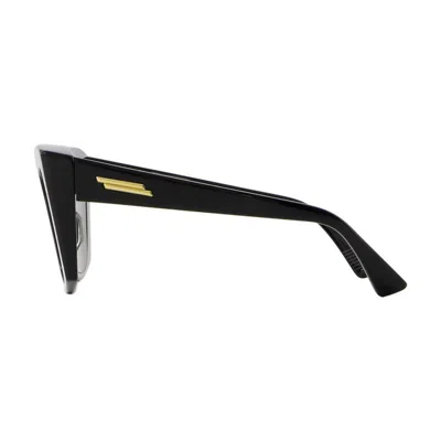Bottega Veneta Black Visor Sunglasses In 001 Black