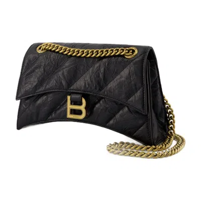 Balenciaga Crush Chain S Shoulder Bag In Black