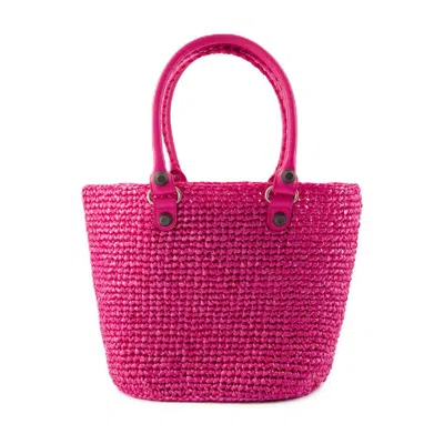 Balenciaga Le Cagole Medium Basket Top-handle Bag In Pink