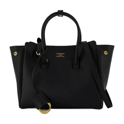 Balenciaga Women's Carry All Hampton Mini Leather Bag In Black