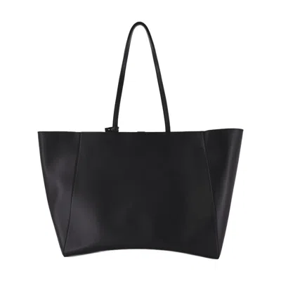Balenciaga Hourglass Soft Tote Large Shopping Bag In Black
