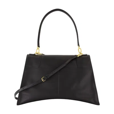 Balenciaga Hourglss Soft Medium Purse In Black