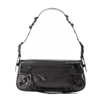 Balenciaga Black Calfskin Le Cagole Sling S Shoulder Bag In Black