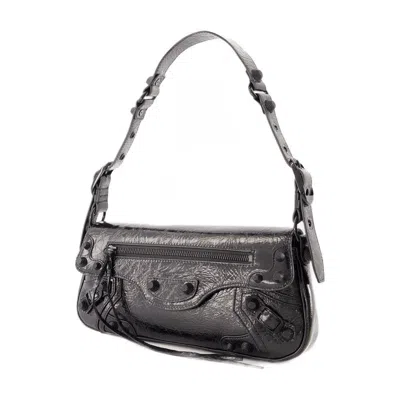 Balenciaga Black Calfskin Le Cagole Sling S Shoulder Bag In Black