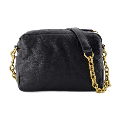 Balenciaga Black Monaco Xs Camera Bag In Black