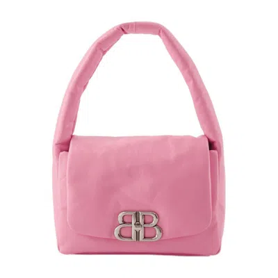 Balenciaga Pink Calfskin Monaco Sling S Shoulder Bag In Pink