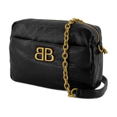 Balenciaga Black Monaco Xs Camera Bag In Black