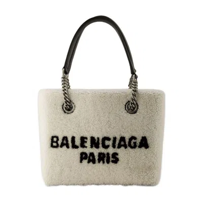 Balenciaga Beige Others Duty Free S Shopper Bag In White