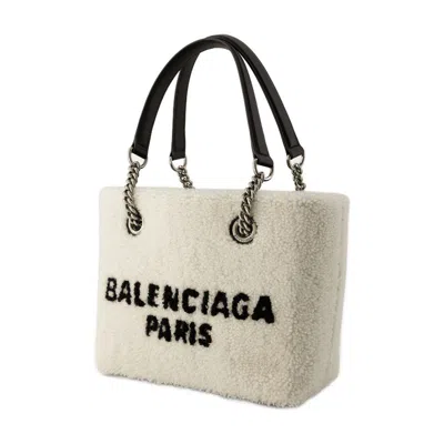 Balenciaga Beige Others Duty Free S Shopper Bag In White