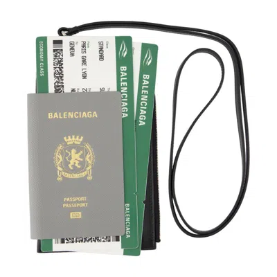 Balenciaga Passport Holder In Gray