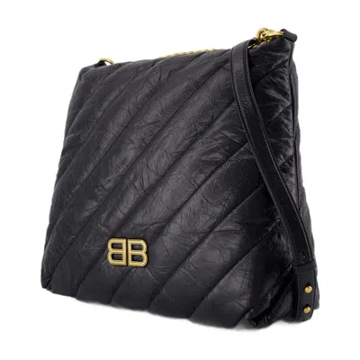 Balenciaga Crush Small Shoulder Bag In Black