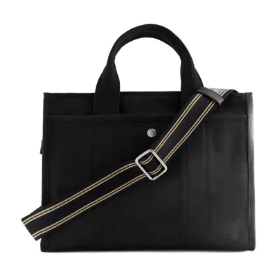 Coach Field Logo-appliqué Tote Bag In Black