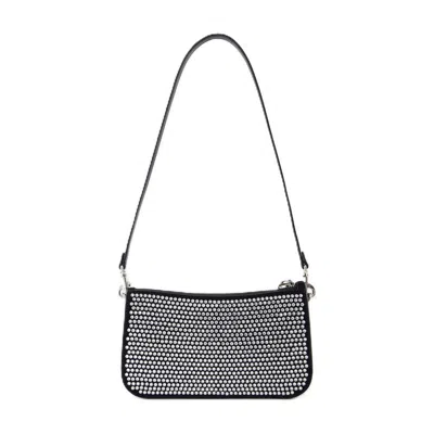 Coach Penn Schultertasche Mit Kristallen In Black