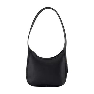 Coach Top-handle Calfskin Shoulder Bag In Black